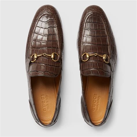 gucci alligator sneakers|Men's Gucci Jordaan crocodile loafer .